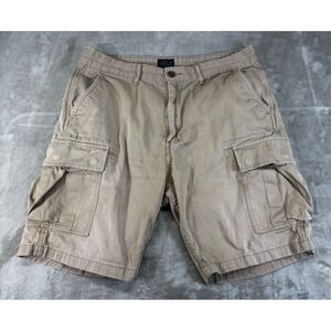 Levi Strauss & Co Cargo Shorts Mens 34 Tan Good Utility 23251-0003